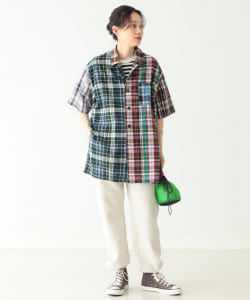 BEAMS BOY / マドラスチェック クレイジー ショートスリーブ シャツ