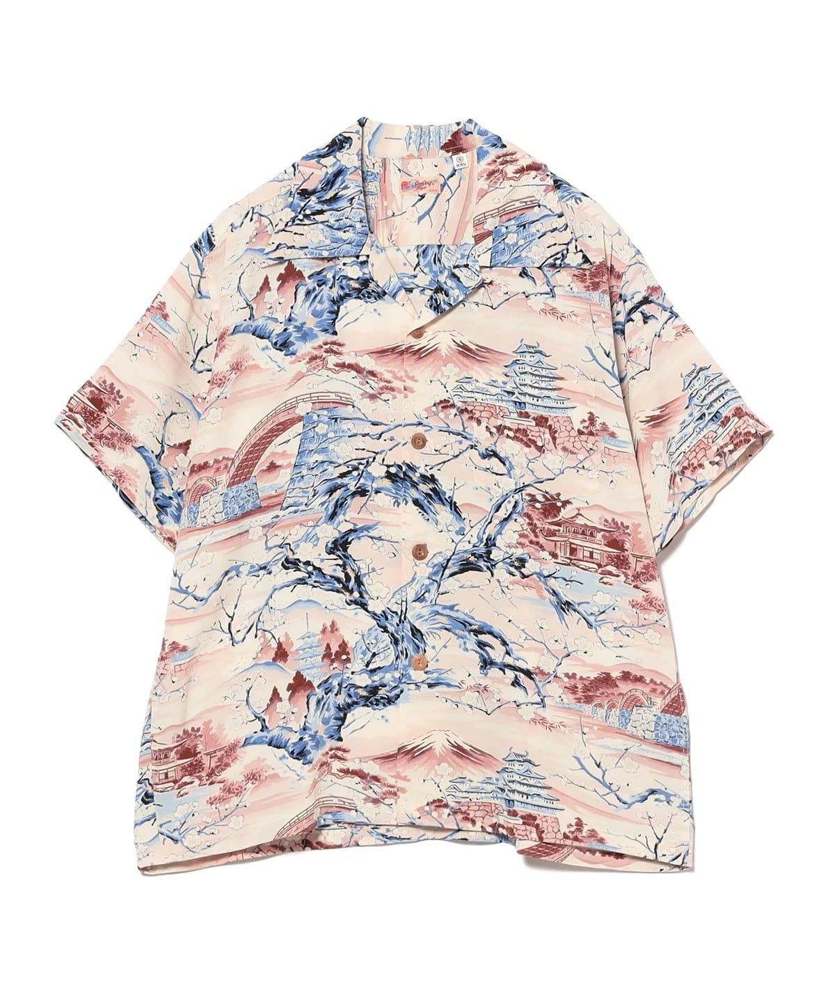 SUN SURF サンサーフ / RAYON HAWAIIAN SHIRT "SCENERY OF JAPAN" シャツ・ブラウス WOMEN BROWN S SUN SURF サンサーフ / RAYON HAWAIIAN SHIRT "SCENERY OF JAPAN" シャツ・ブラウス WOMEN BROWN S