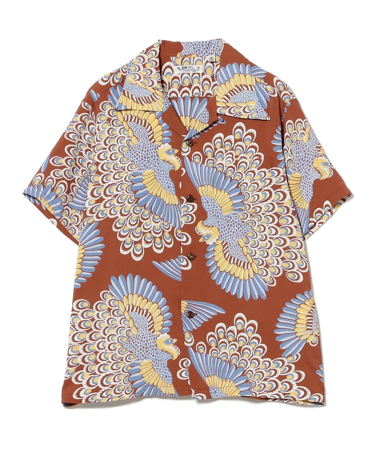 SUN SURF サンサーフ / RAYON HAWAIIAN SHIRT "PEACOCK" シャツ・ブラウス WOMEN BROWN S SUN SURF サンサーフ / RAYON HAWAIIAN SHIRT "PEACOCK" シャツ・ブラウス WOMEN BROWN S