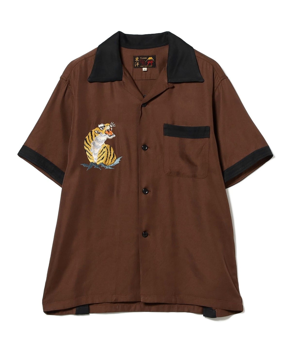 "テーラー東洋 テーラートウヨウ / SUKA SHIRT "ROARING TIGER" シャツ・ブラウス WOMEN BROWN S" "テーラー東洋 テーラートウヨウ / SUKA SHIRT "ROARING TIGER" シャツ・ブラウス WOMEN BROWN S"