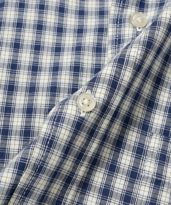 Boy Check Big Button Down Shirt