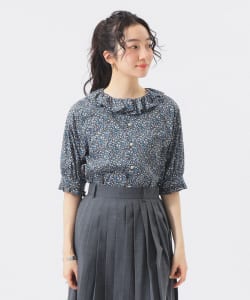 【+10%ポイントUP】リバティ フリル 5分袖 シャツ