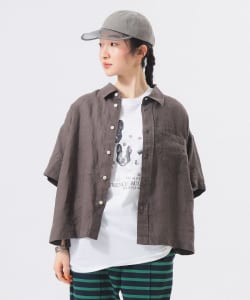 リネン ソリッド ショートスリーブ