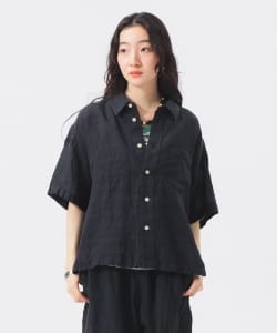 リネン ソリッド ショートスリーブ