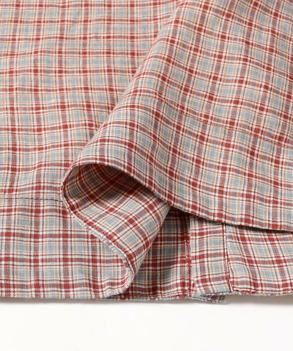 Linen Check Smock Shirt