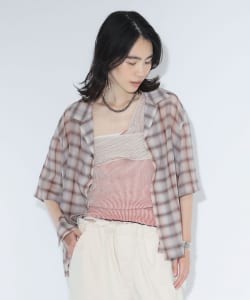 maturely / ボイル チェック 5スリーブ シャツ