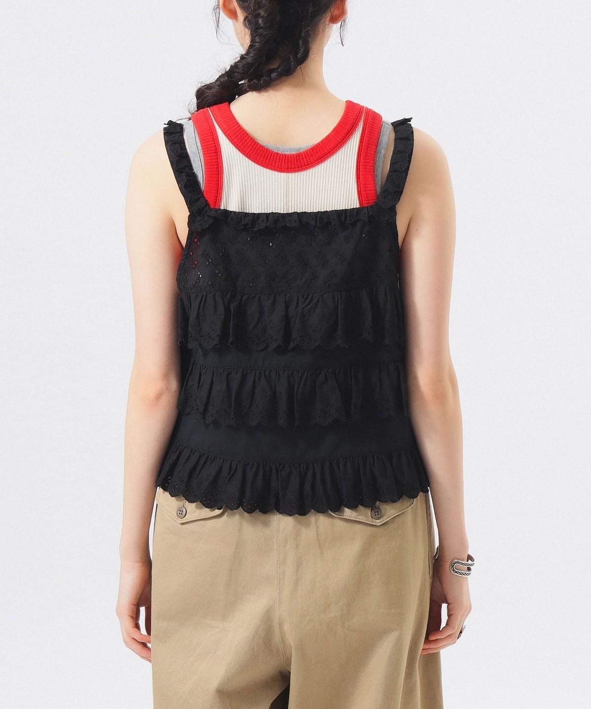 BEAMS BOY カットワークキャミソール BEAMS BOY（ビームス ボーイ）カットワーク キャミソール（シャツ