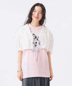 【+10%ポイントUP】フリル ショート ブラウス