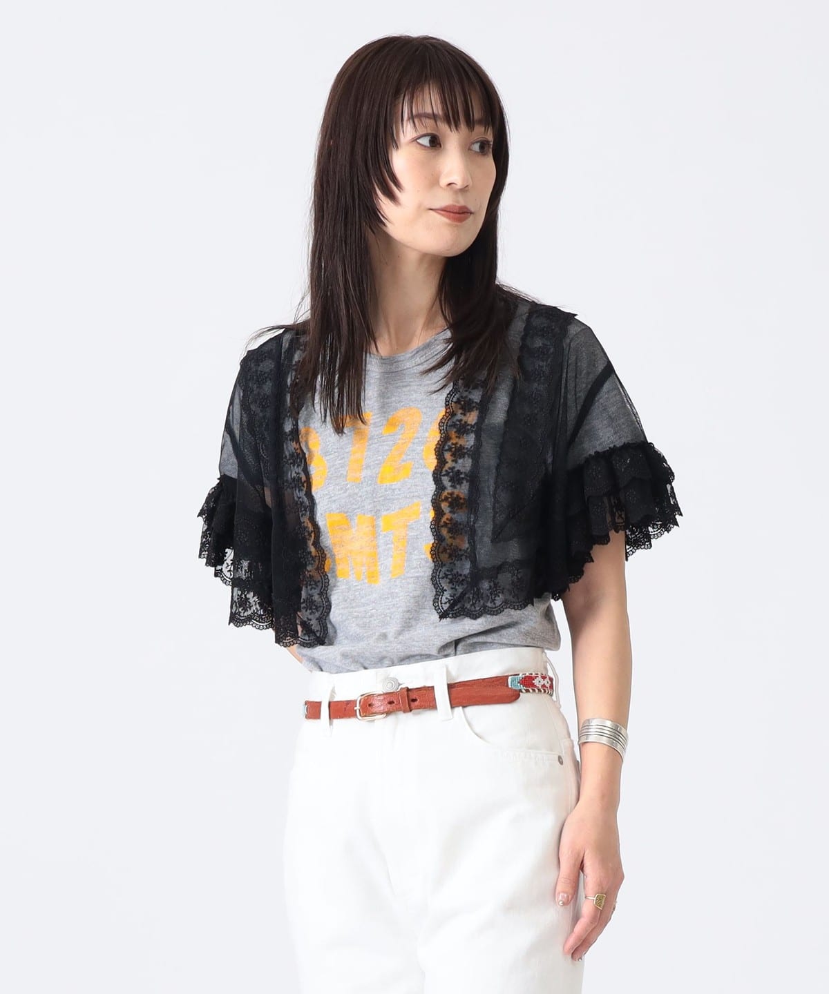 BEAMS JAPAN（ビームス ジャパン）〈WOMEN〉チュール レース ボレロ