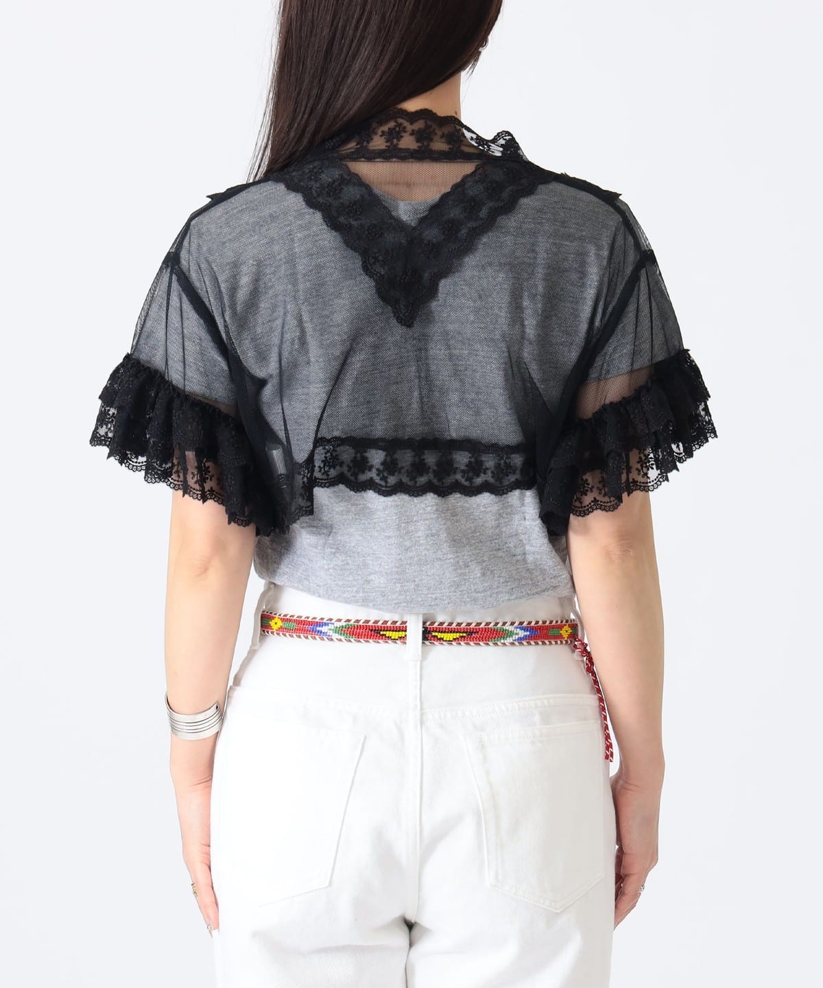 BEAMS JAPAN（ビームス ジャパン）〈WOMEN〉チュール レース ボレロ