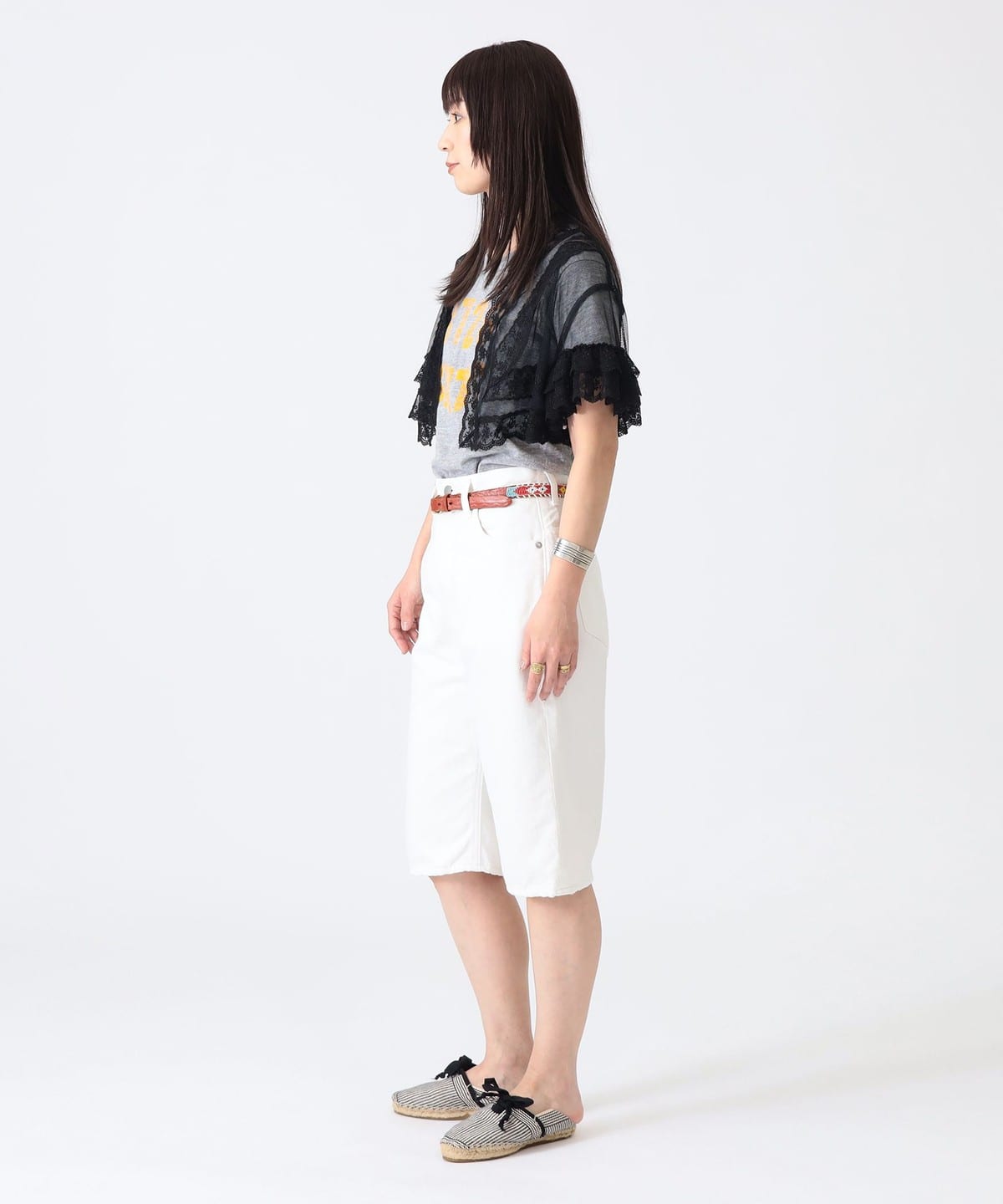 BEAMS JAPAN（ビームス ジャパン）〈WOMEN〉チュール レース ボレロ