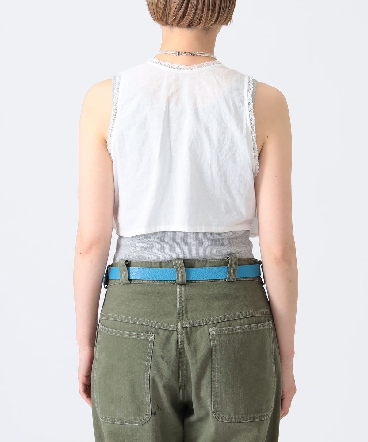 BEAMS JAPAN（ビームス ジャパン）〈WOMEN〉フリル ノースリーブ