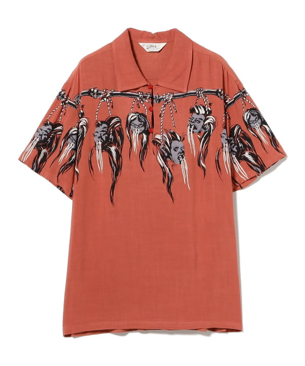STAR OF HOLLYWOOD / HOPSACK RAYON PULLOVER SHIRT “SHRUNKEN HEAD”