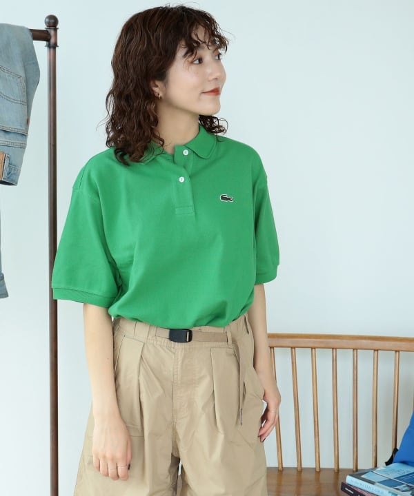 LACOSTE for BEAMS BOY 別注 ヘビーピケ ポロシャツ - ポロシャツ