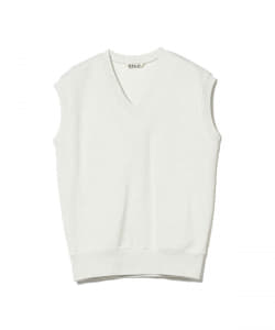 AURALEE / LIGHT FLOWY SWEAT V-NECK VEST