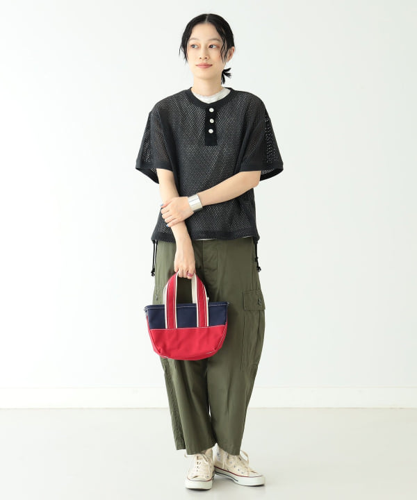 BEAMS BOY（ビームス ボーイ）BEAMS BOY / メッシュ ヘンリーネック T 