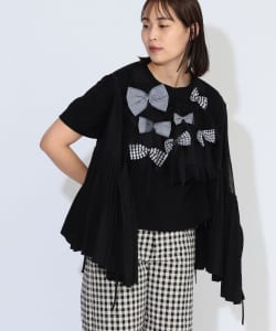 【BEAMS JAPAN限定】TORI-TO × BEAMS BOY / リボン アップリケ Tシャツ