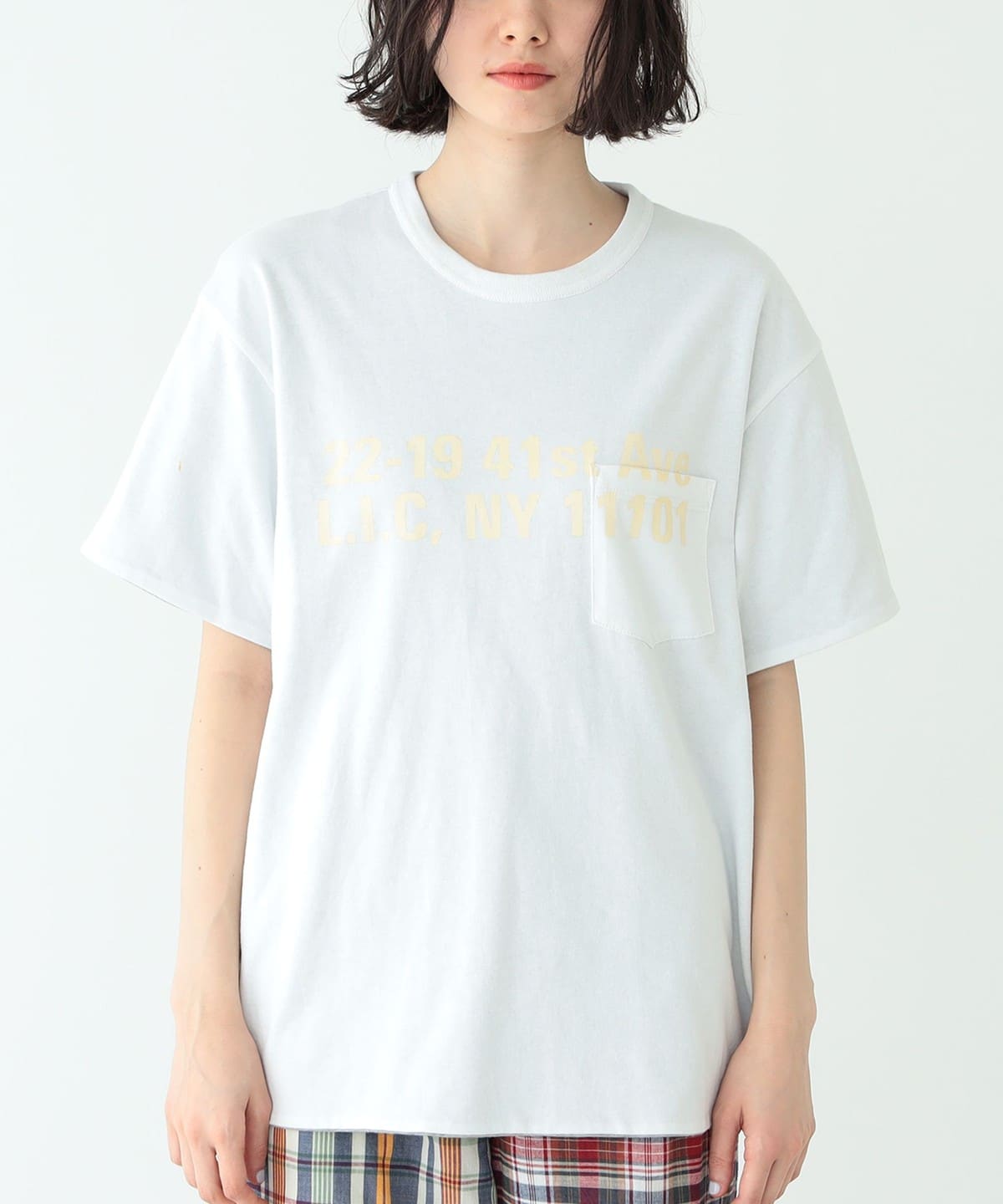 【別注】ENGINEERED GARMENTS エンジニアド ガーメンツ / Reversible Poket Crew Neck Tシャツ・カットソー WOMEN WHITE S 【別注】ENGINEERED GARMENTS エンジニアド ガーメンツ / Reversible Poket Crew Neck Tシャツ・カットソー WOMEN WHITE S
