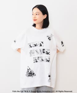 BEAMS BOY / 女裝 菲力貓 印花 短袖 T恤