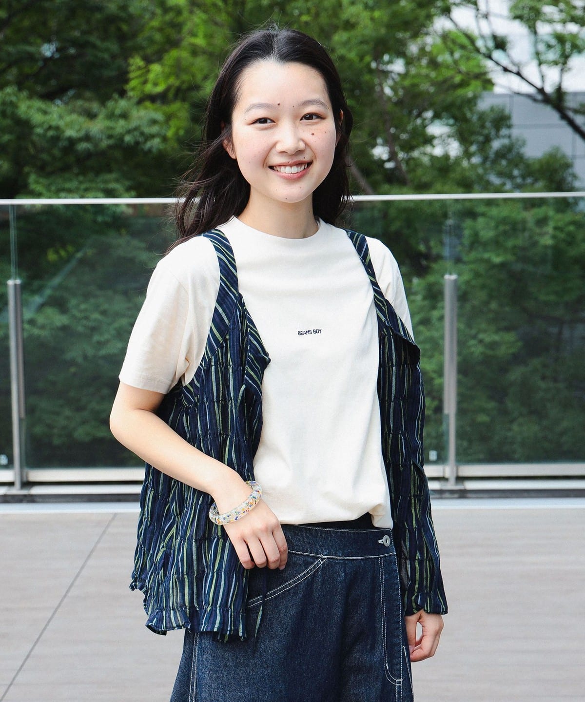 ボーイ エンブロイダリー クルー ショートスリーブ Tシャツ・カットソー WOMEN NATURAL 1 ボーイ エンブロイダリー クルー ショートスリーブ Tシャツ・カットソー WOMEN NATURAL 1