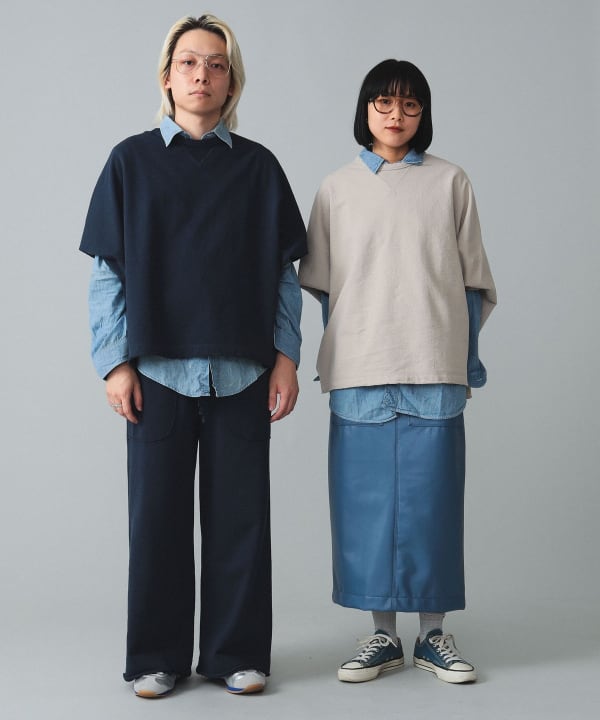 BEAMS BOY（ビームス ボーイ）maturely / Hem Cut Off Poncho Jersey ...