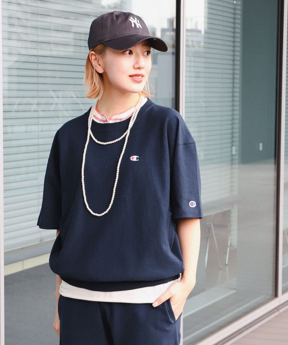 BEAMS BOY（ビームス ボーイ）Champion × BEAMS BOY / 別注 リバース