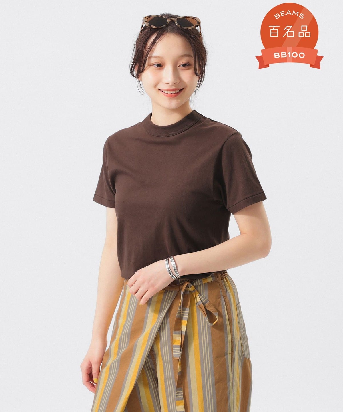 ボーイ ベーシック Tシャツ Tシャツ・カットソー WOMEN BROWN 0 ボーイ ベーシック Tシャツ Tシャツ・カットソー WOMEN BROWN 0