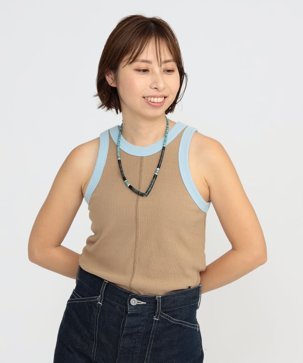 BEAMS JAPAN（ビームス ジャパン）〈WOMEN〉BEAMS JAPAN / 2トーン タンクトップ（Tシャツ・カットソー  タンクトップ）通販｜BEAMS