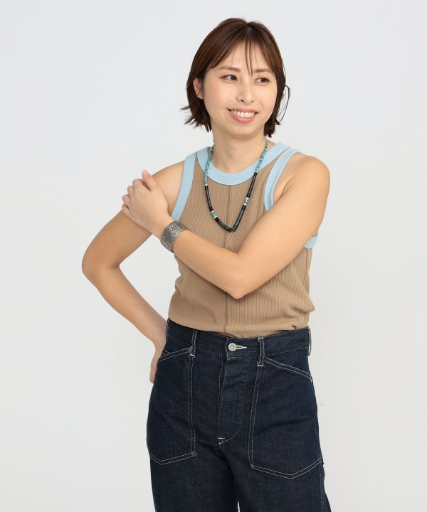 BEAMS JAPAN（ビームス ジャパン）〈WOMEN〉2トーン タンクトップ（T