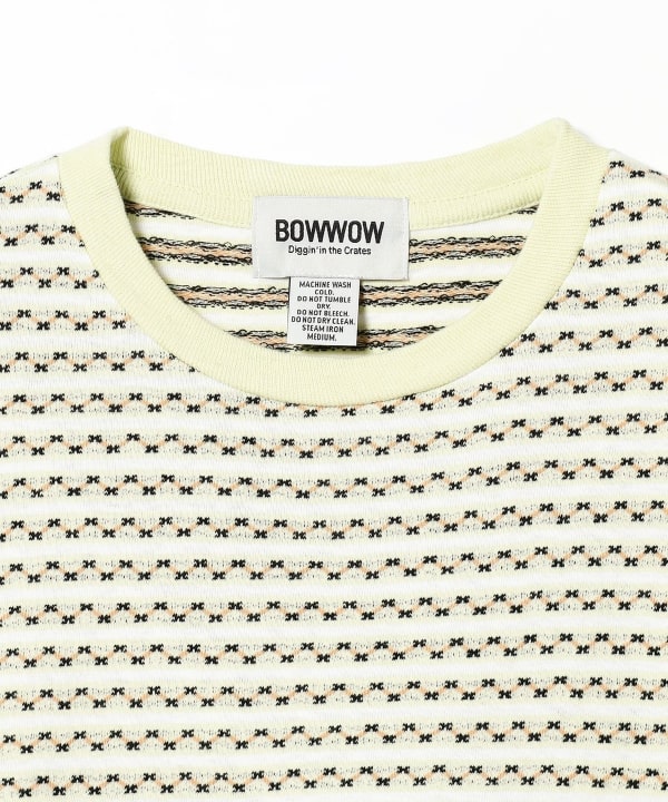 BEAMS BOY（ビームス ボーイ）【別注】BOW WOW / ジャカード ショート スリーブ Tシャツ（Tシャツ・カットソー Tシャツ ）通販｜BEAMS