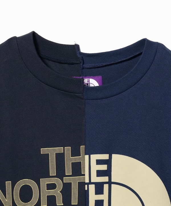 BEAMS BOY（ビームス ボーイ）【別注】THE NORTH FACE PURPLE LABEL / アシメ ロゴ Tシャツ  24SS（Tシャツ・カットソー Tシャツ）通販｜BEAMS