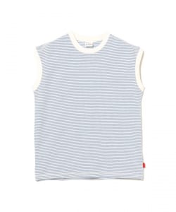 Healthknit / ナローボーダー クルーネック ノースリーブ Tシャツ