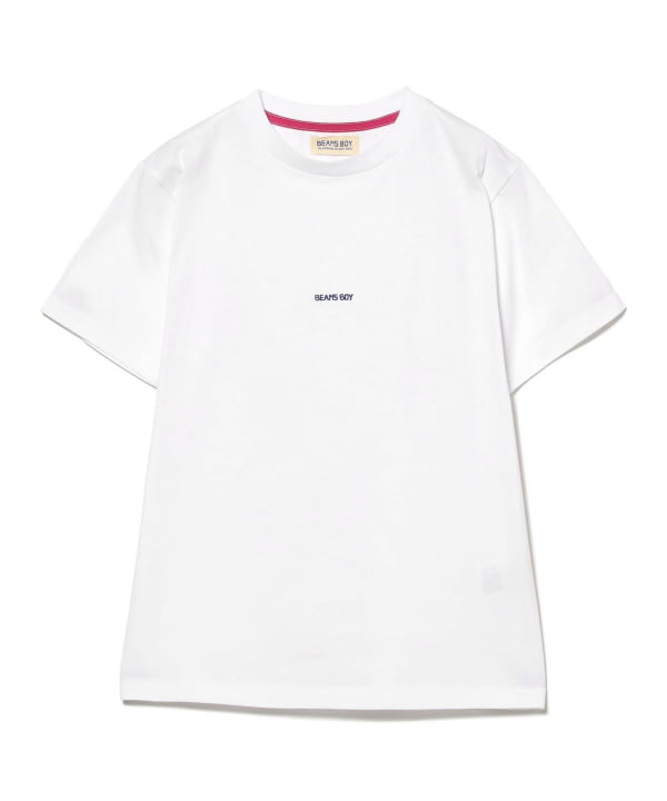 BEAMS BOY (BEAMS BOY) Boy Embroidery Crew Short Sleeve T