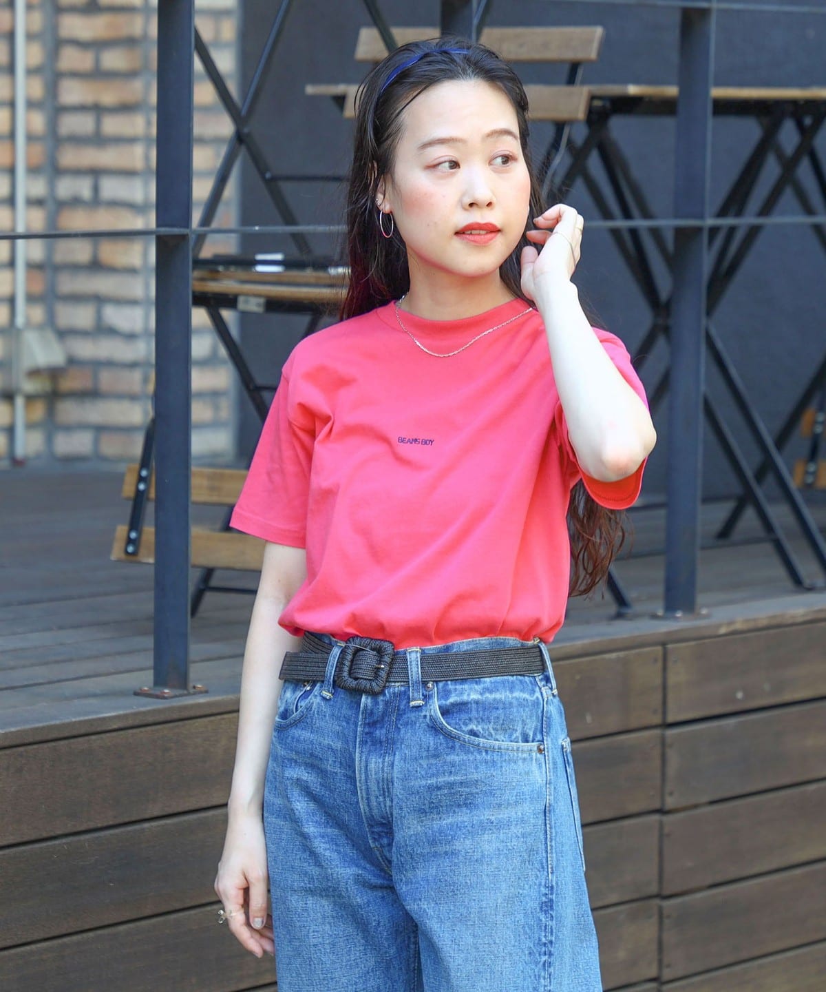 BEAMS BOY（ビームス ボーイ）ボーイ エンブロイダリー クルー