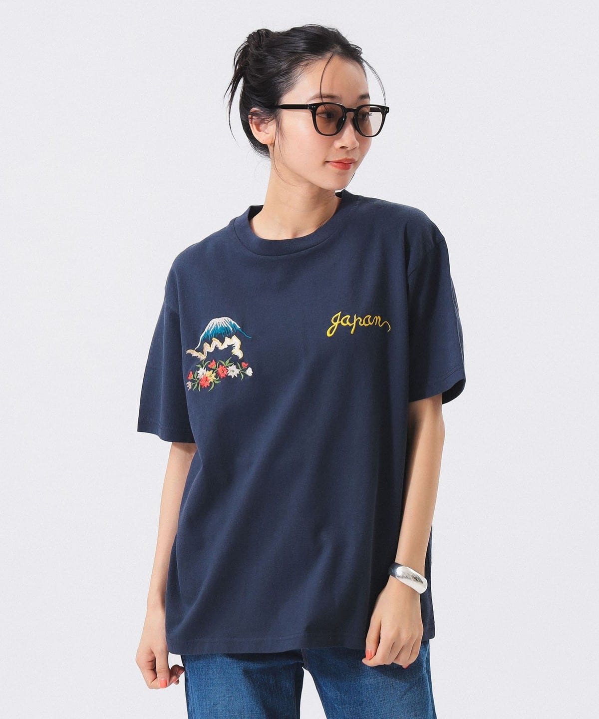 【別注】テーラー東洋 テーラートウヨウ / SUKA-T 舞妓 Tシャツ・カットソー WOMEN NAVY ONE SIZE 【別注】テーラー東洋 テーラートウヨウ / SUKA-T 舞妓 Tシャツ・カットソー WOMEN NAVY ONE SIZE