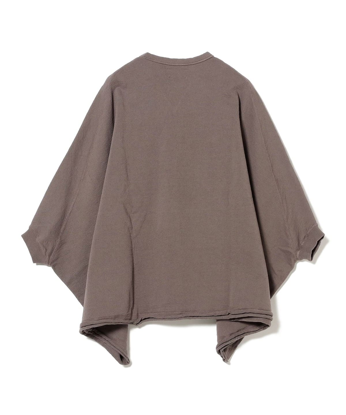 美品 ビームスボーイ maturely ポンチョTシャツ ビッグシルエット セール】maturely / ヘム カットオフ ポンチョ ジャージー（T