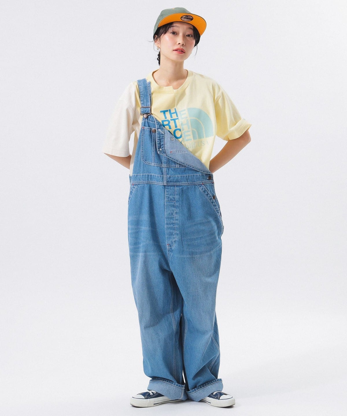 ノースフェイス　パープルレーベル　ビームスボーイ　アシメロゴ　Tシャツ BEAMS BOY（ビームス ボーイ）【別注】THE NORTH FACE PURPLE