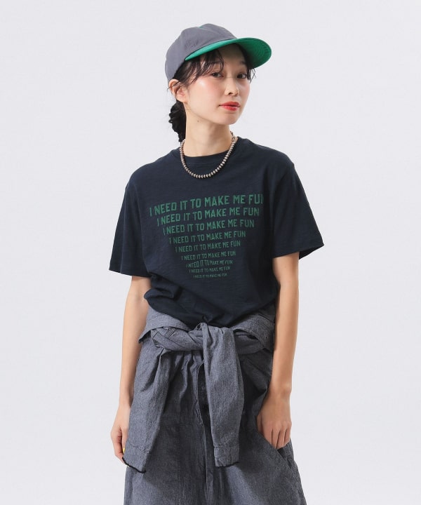 BEAMS BOY（ビームス ボーイ）ライン メッセージ Tシャツ（T