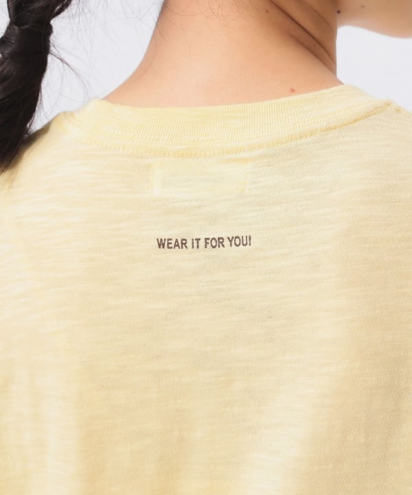 BEAMS BOY（ビームス ボーイ）ライン メッセージ Tシャツ（T