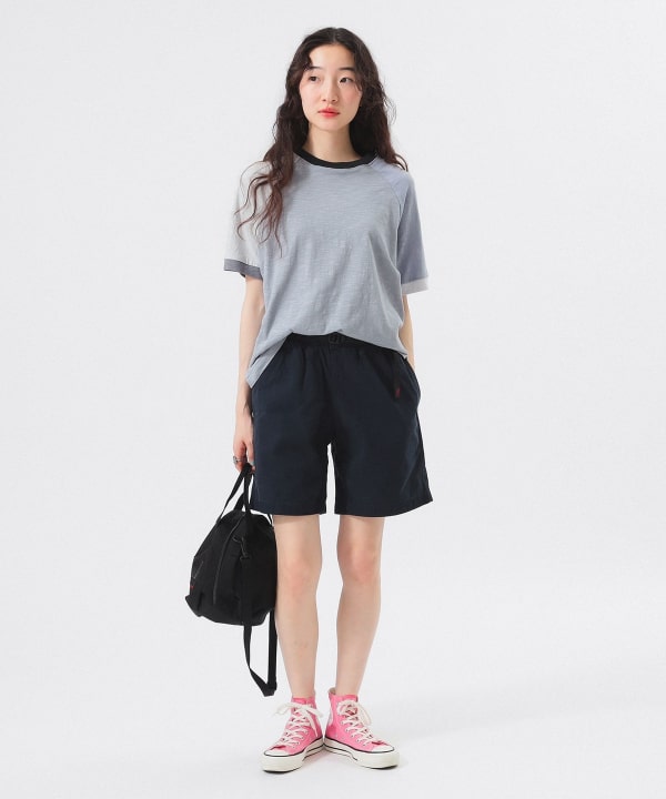 BEAMS BOY / サイクリング ハーフジップ ショートスリーブ Tシャツ BEAMS HEART（ビームス ハート）【EXCLUSIVE】KANGOL / ハーフ