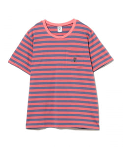SOUTH2WEST8 / S/S Round Pocket T - Cotton Stripe Jersey