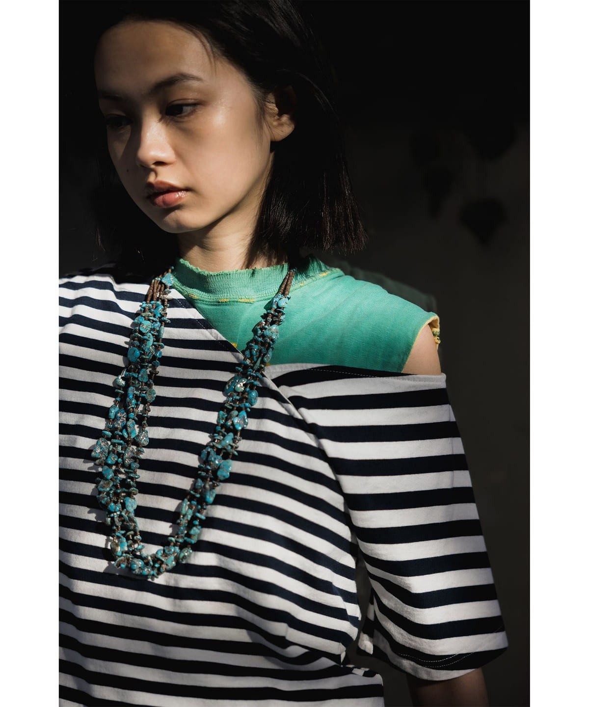 〈WOMEN〉アシメ ボーダー Tシャツ Tシャツ・カットソー WOMEN OFF WHITE 1 〈WOMEN〉アシメ ボーダー Tシャツ Tシャツ・カットソー WOMEN OFF WHITE 1