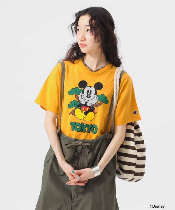 BEAMS - ビームス チャンピオン ミッキーコラボ tシャツ ベース