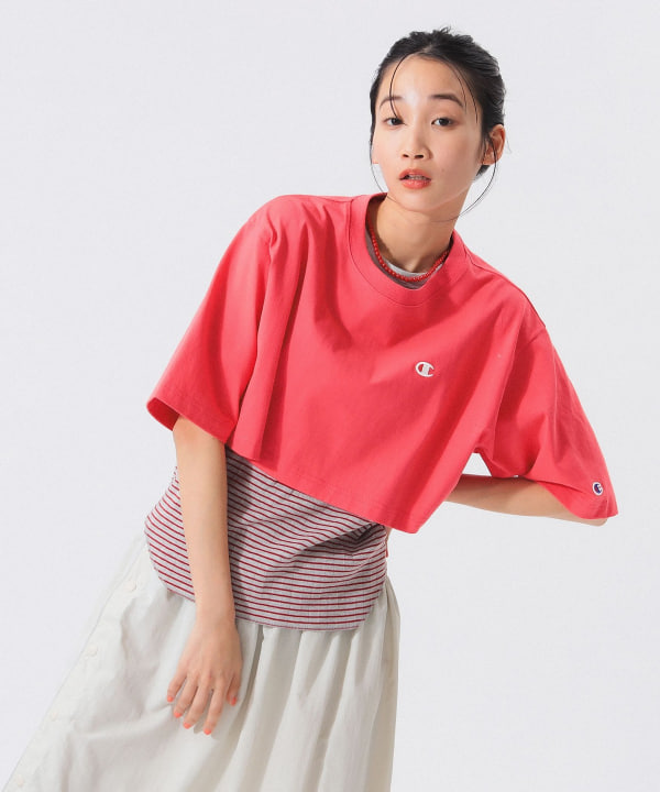 BEAMS BOY（ビームス ボーイ）【別注】Champion / クロップド T