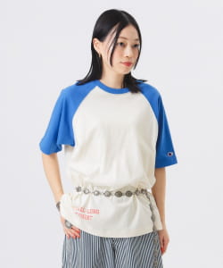 【別注】Champion / プリント ラグラン Tシャツ