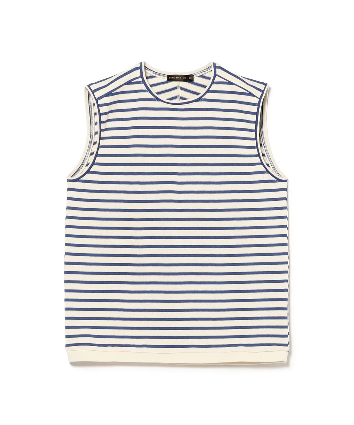 Scye サイ / ストライプ スリーブレス カットソー Tシャツ・カットソー WOMEN BLUE 38 Scye サイ / ストライプ スリーブレス カットソー Tシャツ・カットソー WOMEN BLUE 38