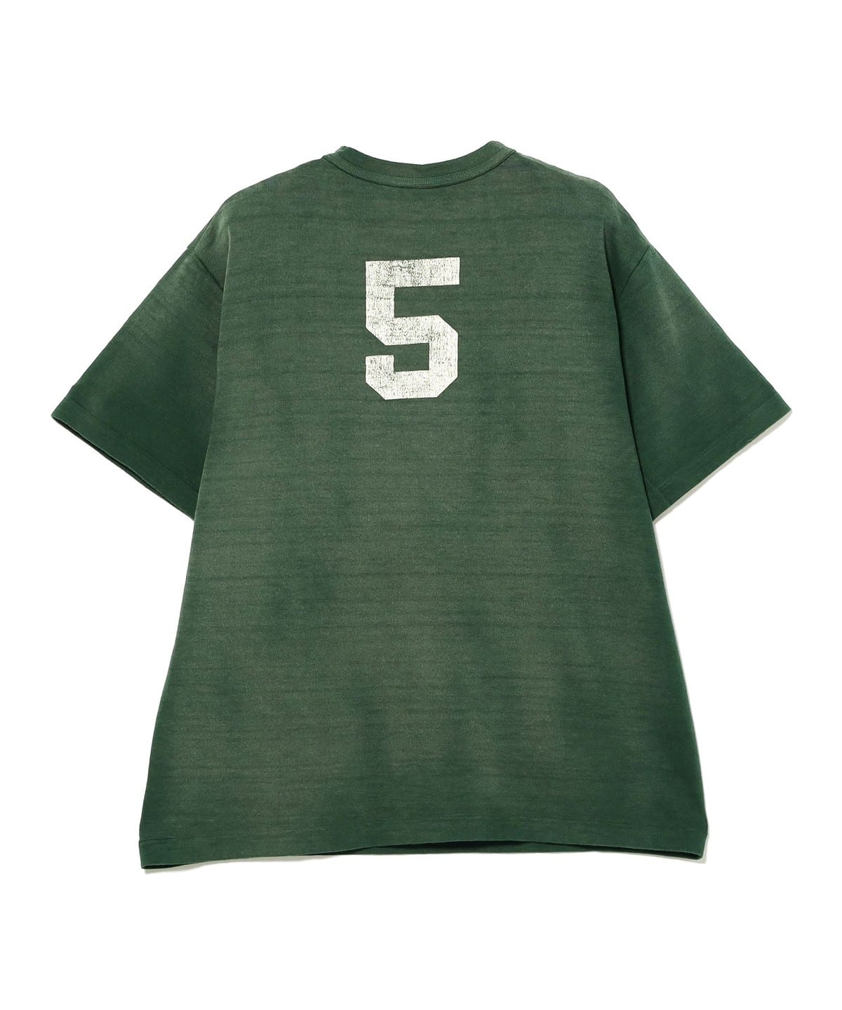 BEAMSBOY／warehouseフットボールTシャツ　緑 BEAMS BOY（ビームス ボーイ）WAREHOUSE & CO. / カスタム Tシャツ（T