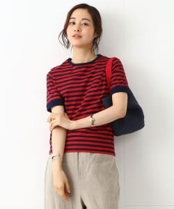 BEAMS BOY / ワイドバインダー ボーダー Tシャツ