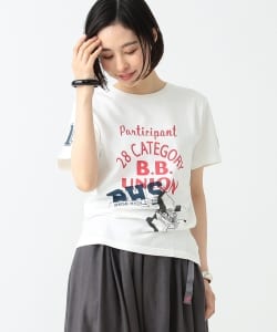 SCREEN STARS × BEAMS BOY / カレッジ クレイジー プリント ショートスリーブ
