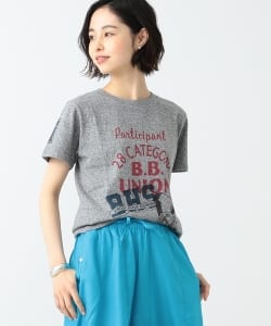 SCREEN STARS × BEAMS BOY / カレッジ クレイジー プリント ショートスリーブ